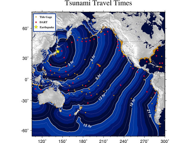 California tsunami eta